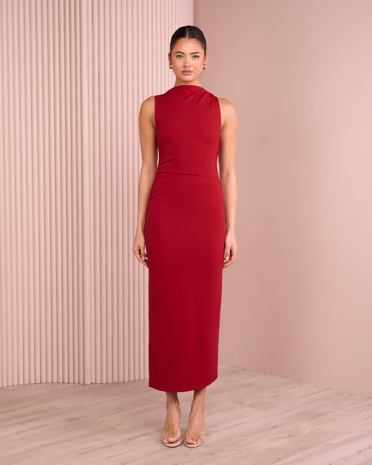 Jance Ruched Maxi Dress