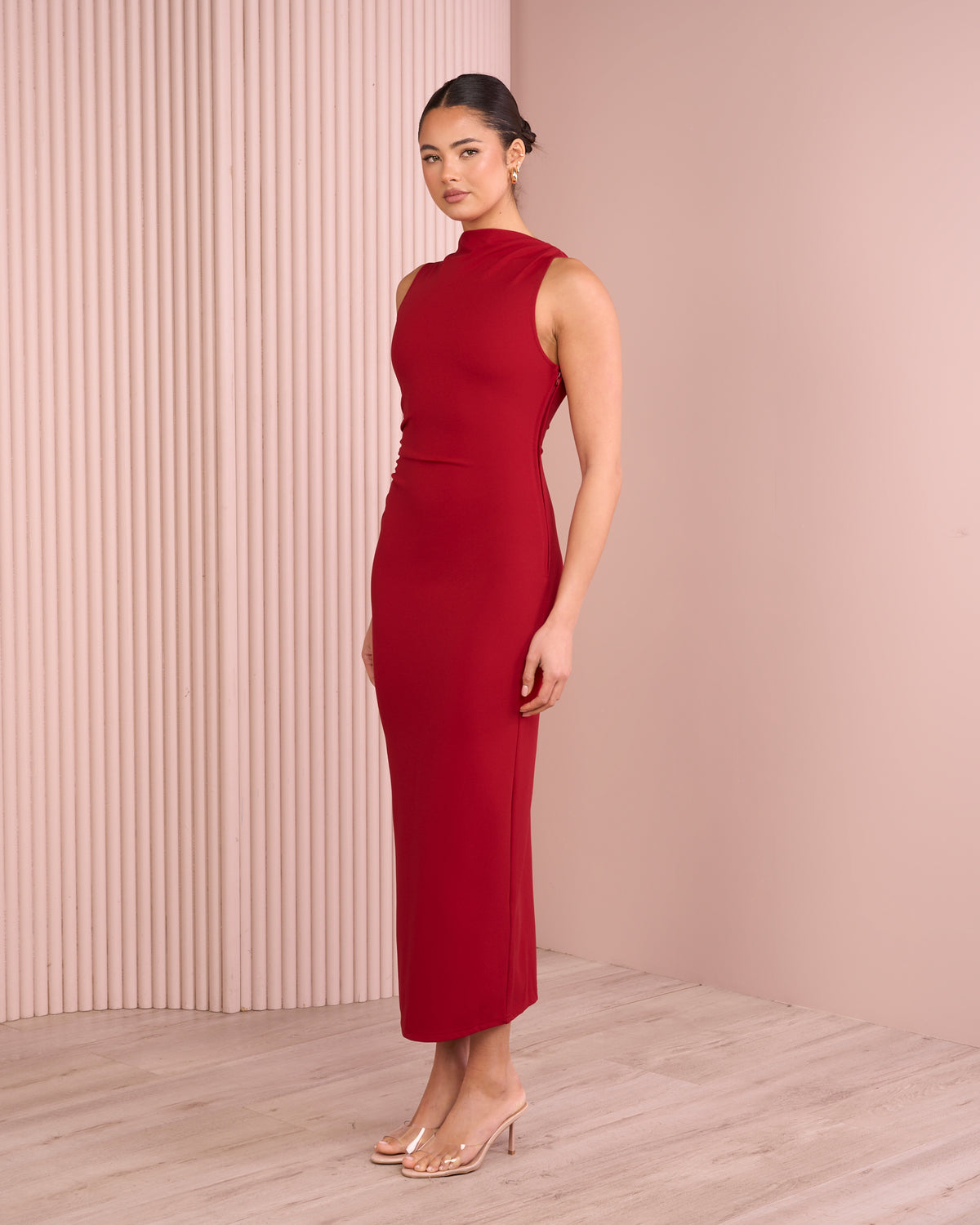 Jance Ruched Maxi Dress