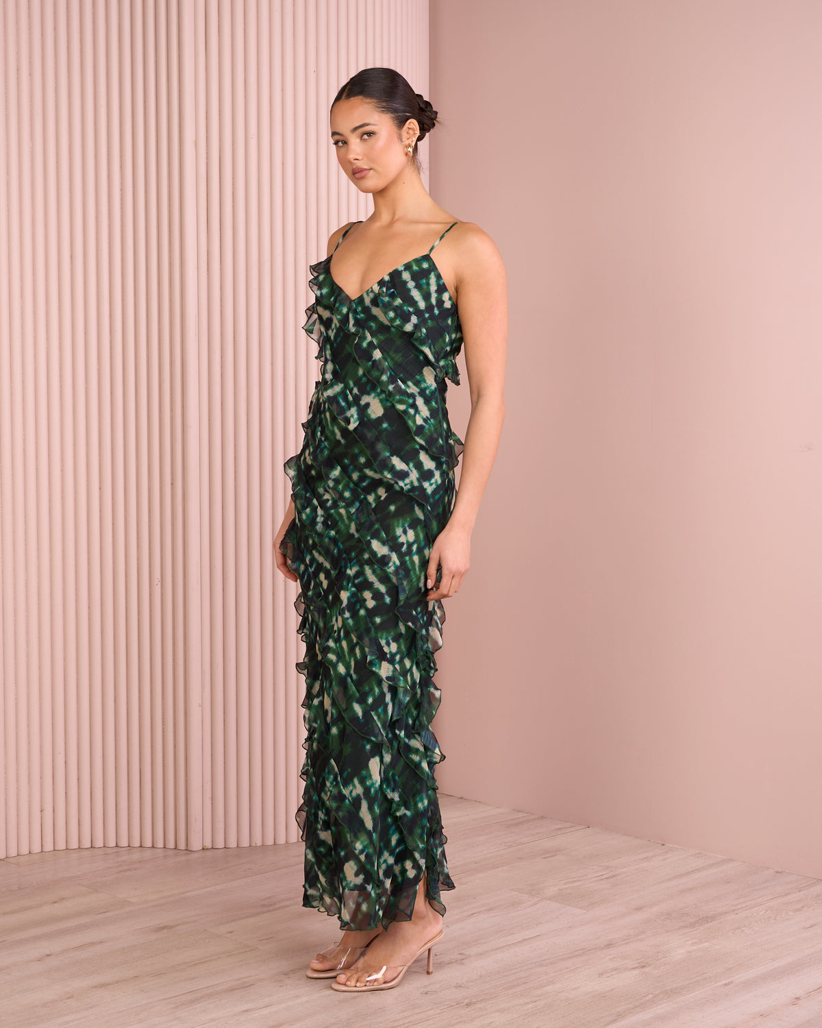 Zilla Ruffle Maxi Dress