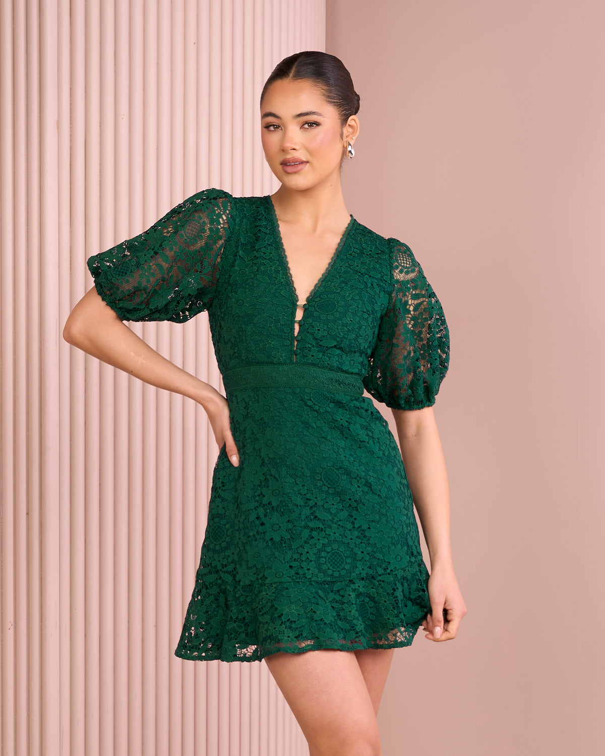 Drayton Lace Mini Dress