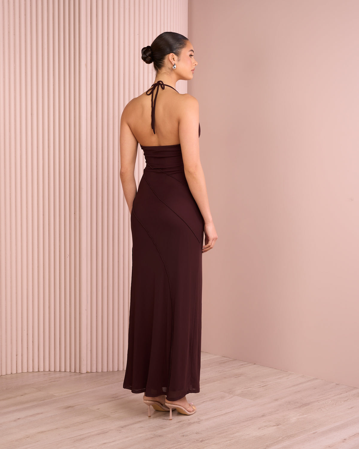 Shaw Halter Neck Gown