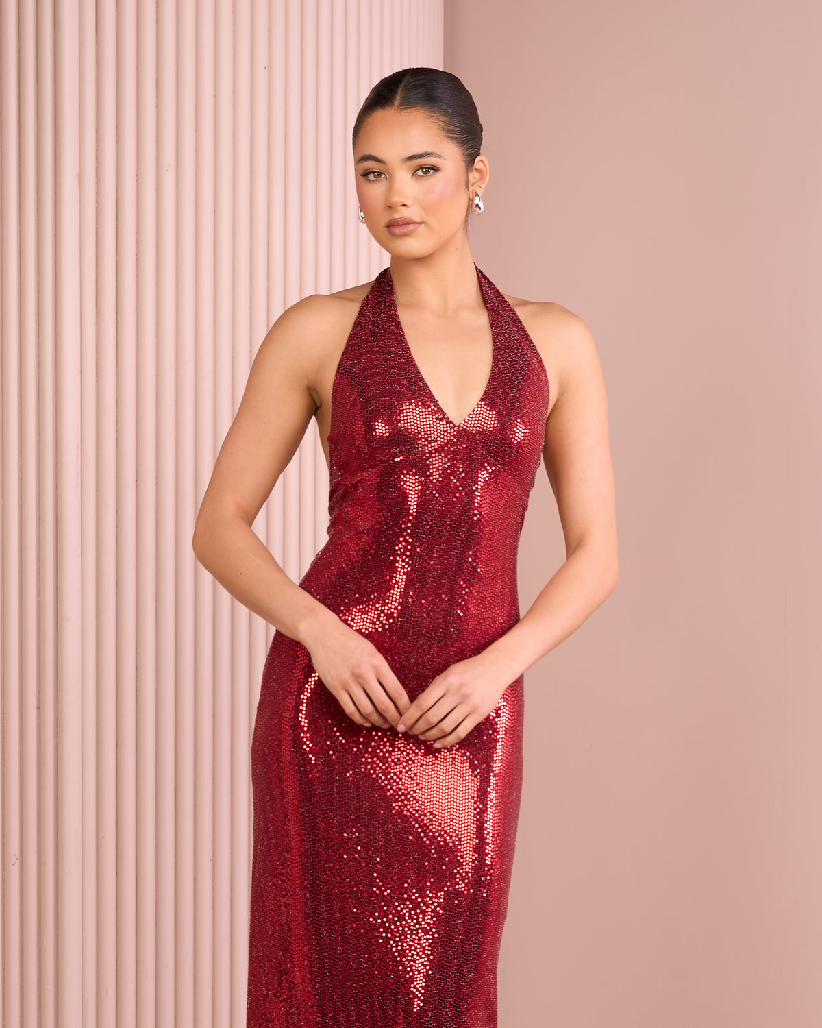 Zaniah Halter Low Back Gown
