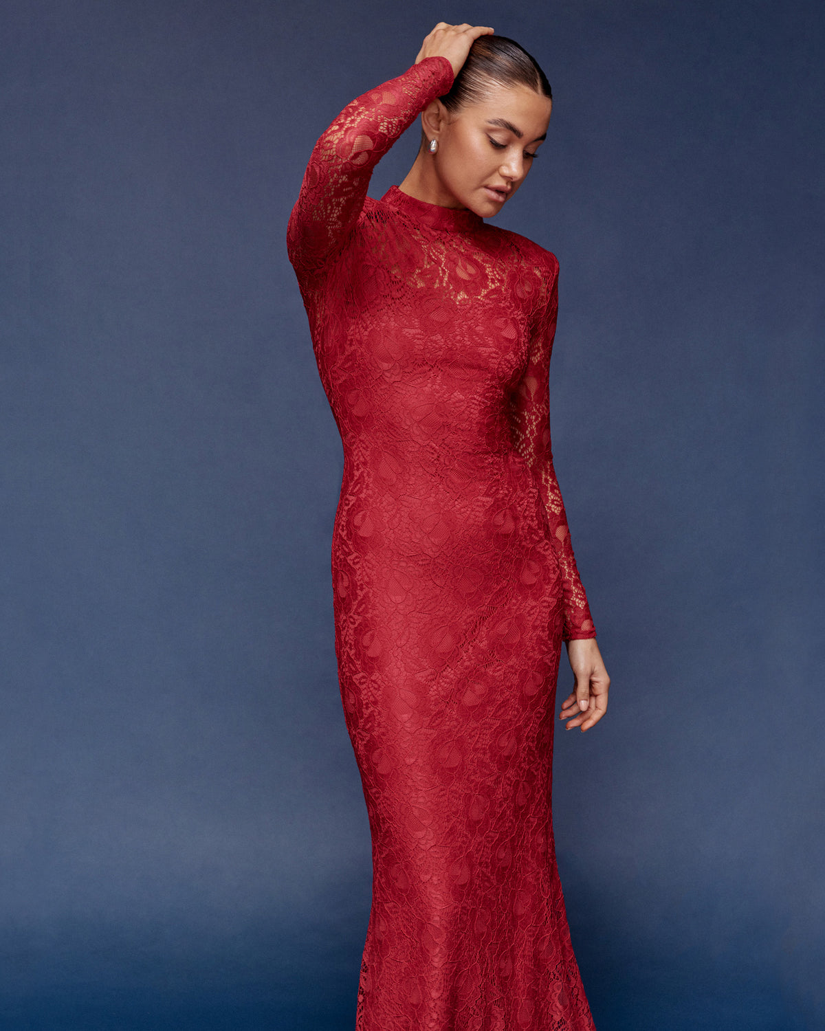 Amelia Long Sleeve Lace Gown