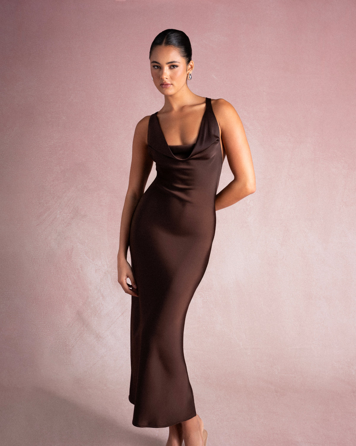Kacee Cross Back Maxi Gown