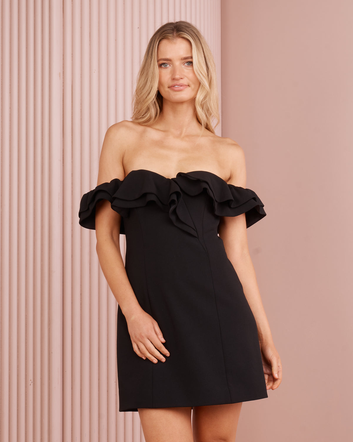 Gabbie Off Shoulder Mini Dress