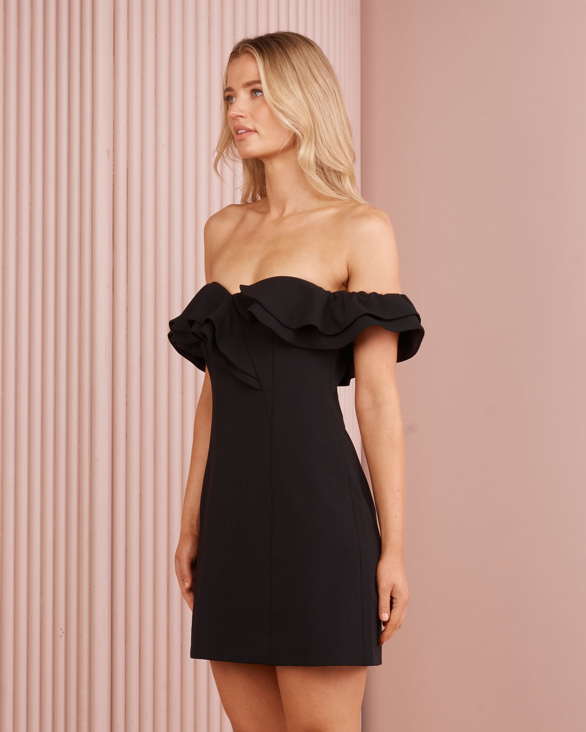 Gabbie Off Shoulder Mini Dress