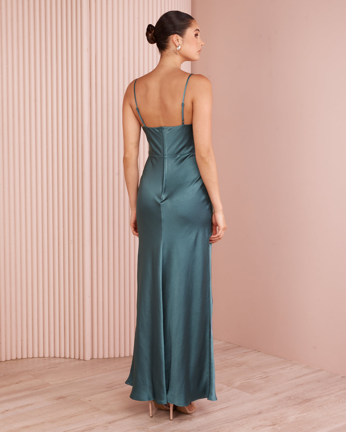 Pierre Cowl Neck Gown