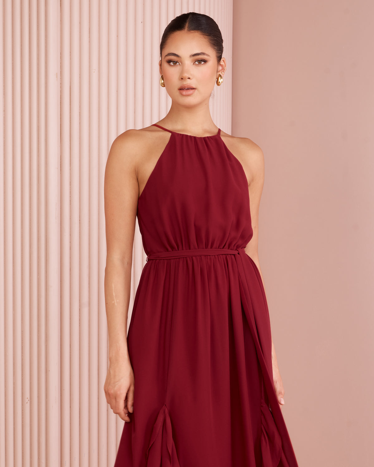 Nelly High Neck Maxi Dress