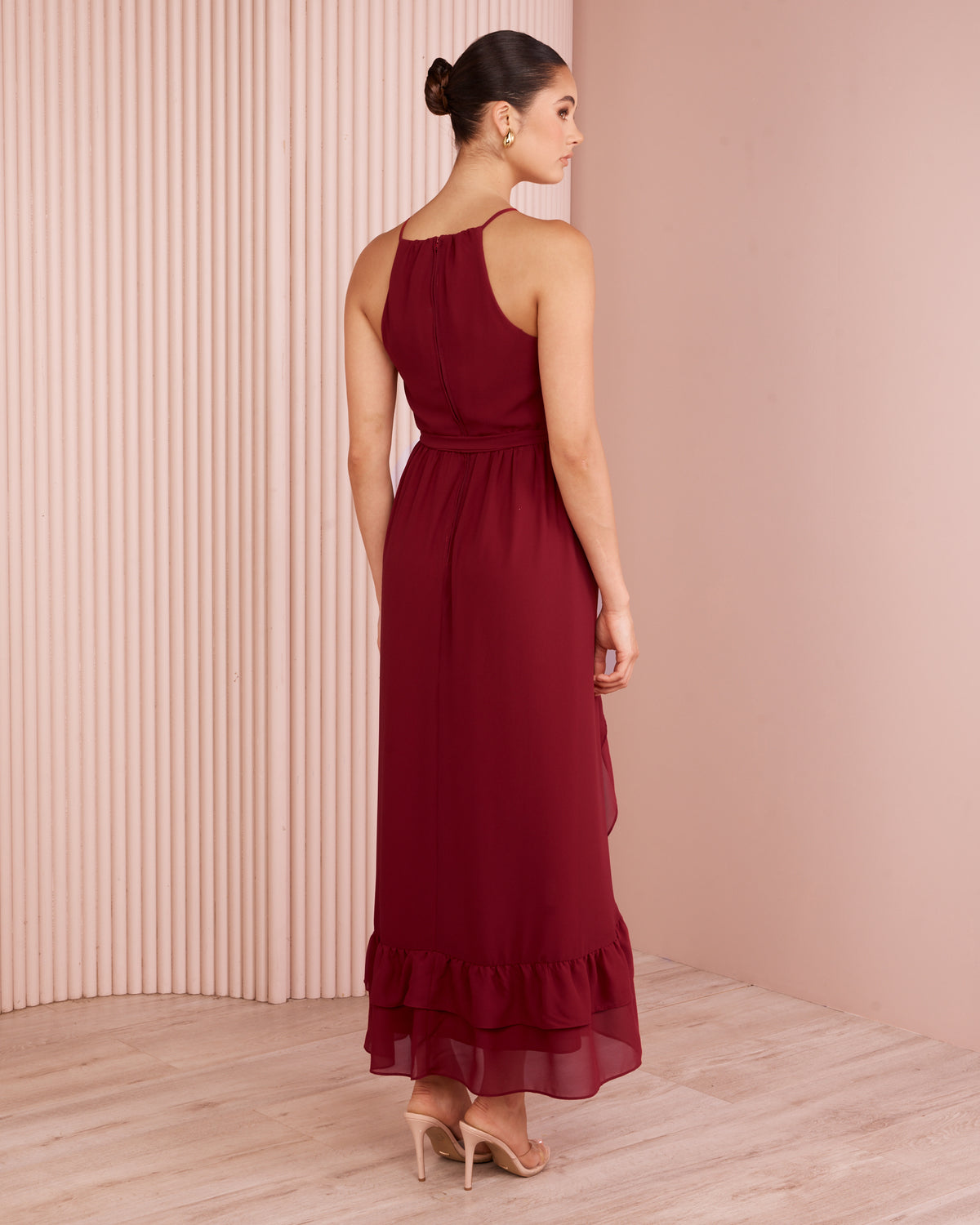 Nelly High Neck Maxi Dress