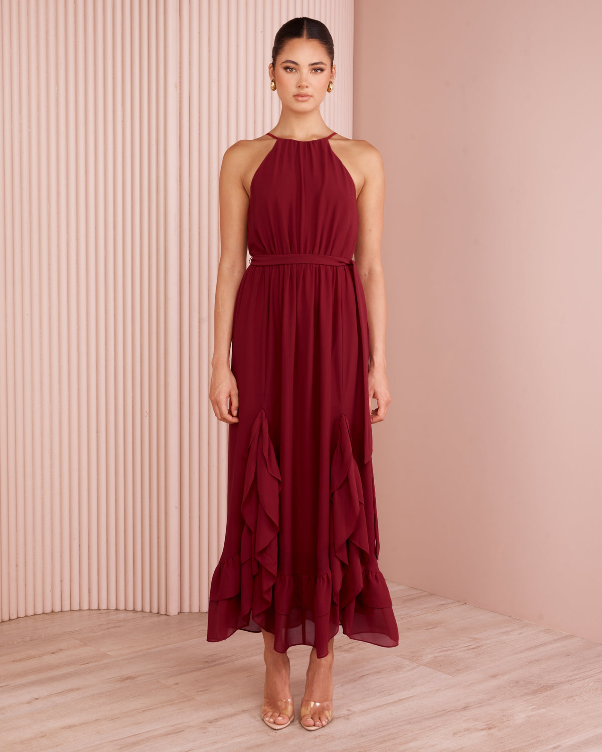 Nelly High Neck Maxi Dress