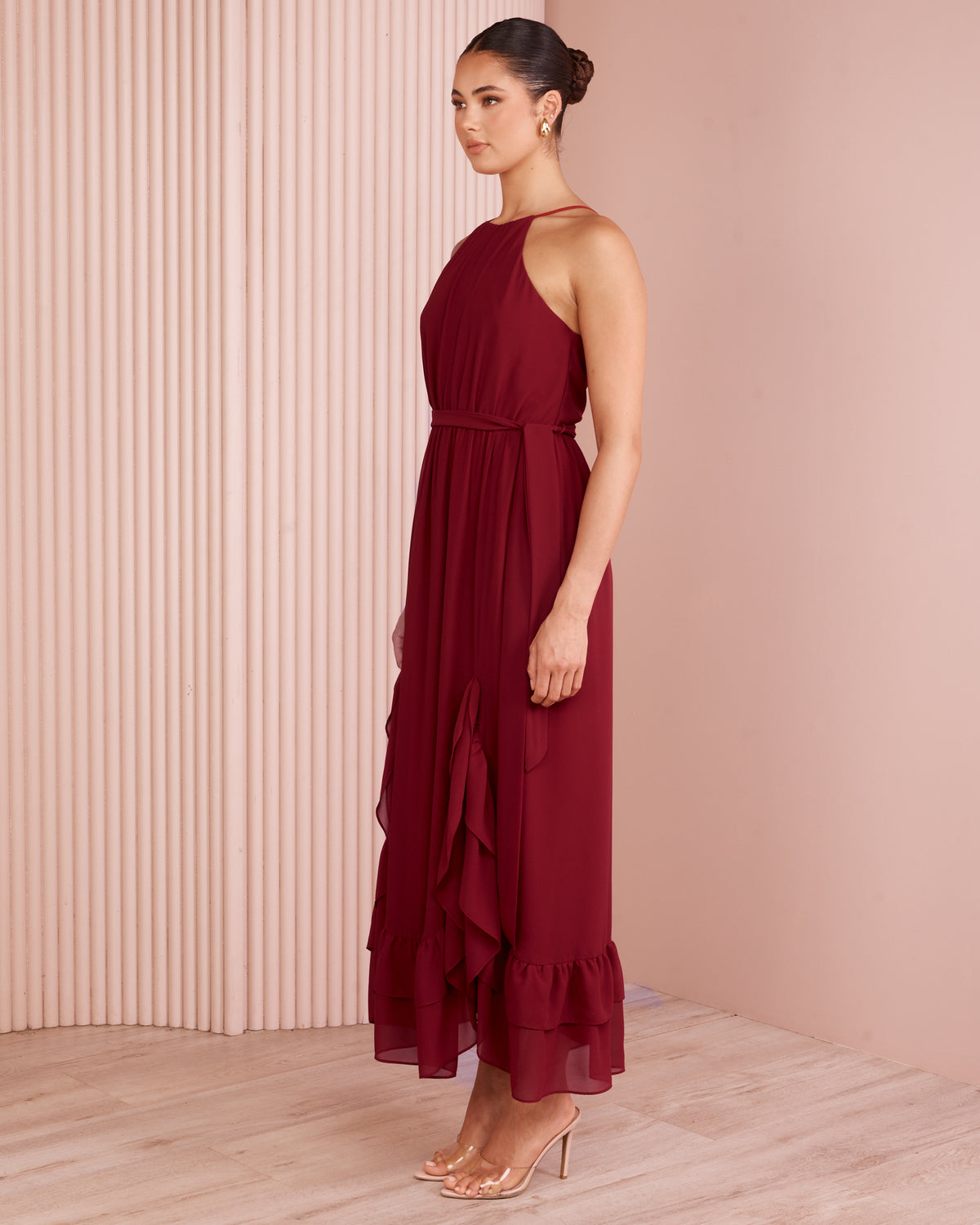 Nelly High Neck Maxi Dress