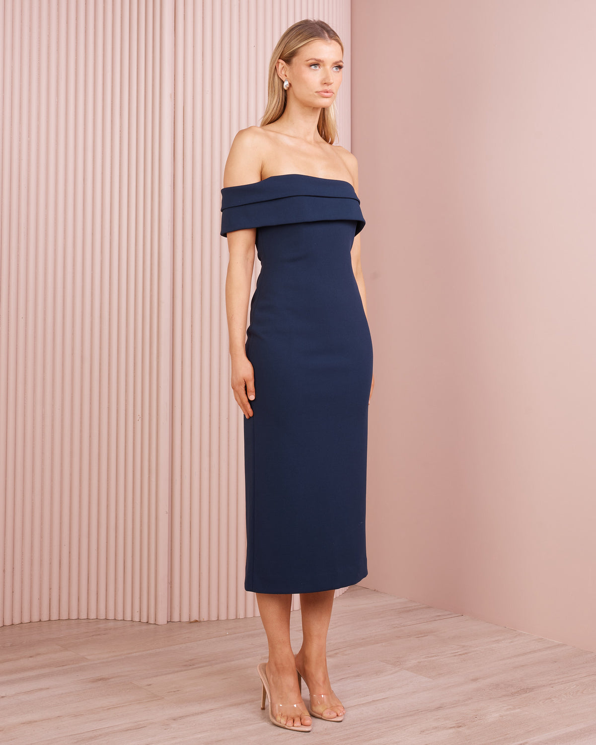 Dakota Off Shoulder Midi Dress